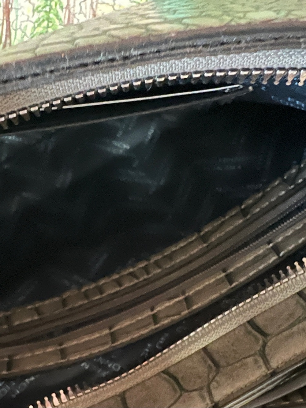 French Connection Croc-Embossed Shoulder Bag - Picture 9 of 9